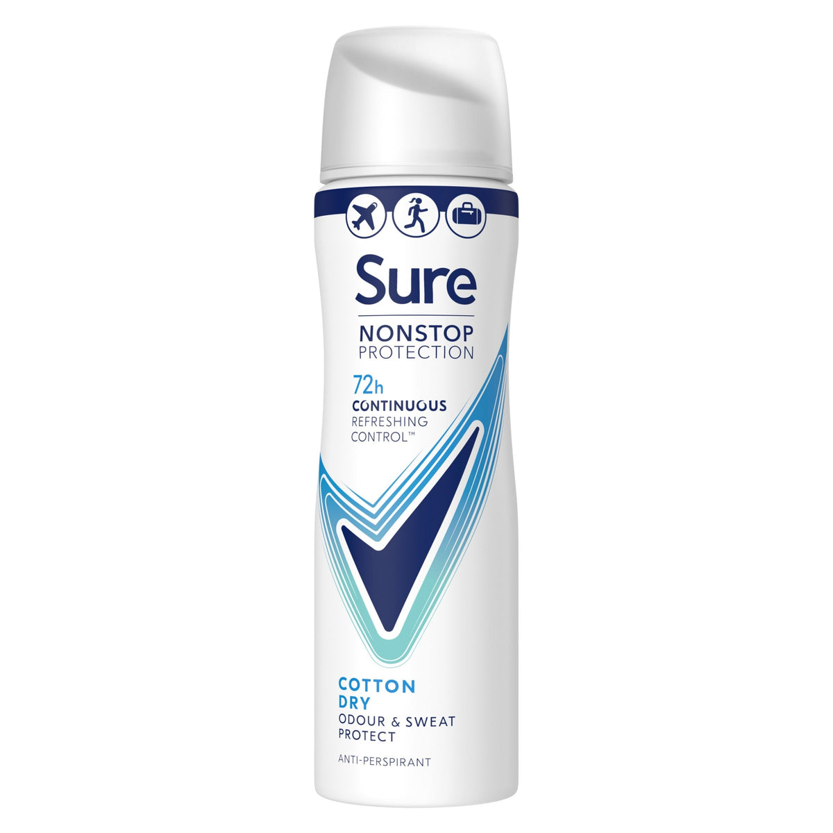 Sure Nonstop Protection Cotton Dry Anti-Perspirant Aerosol 75 ml ...