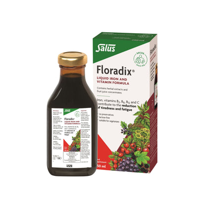 Floradix Liquid Multivitamin and Iron Supplement 250ml