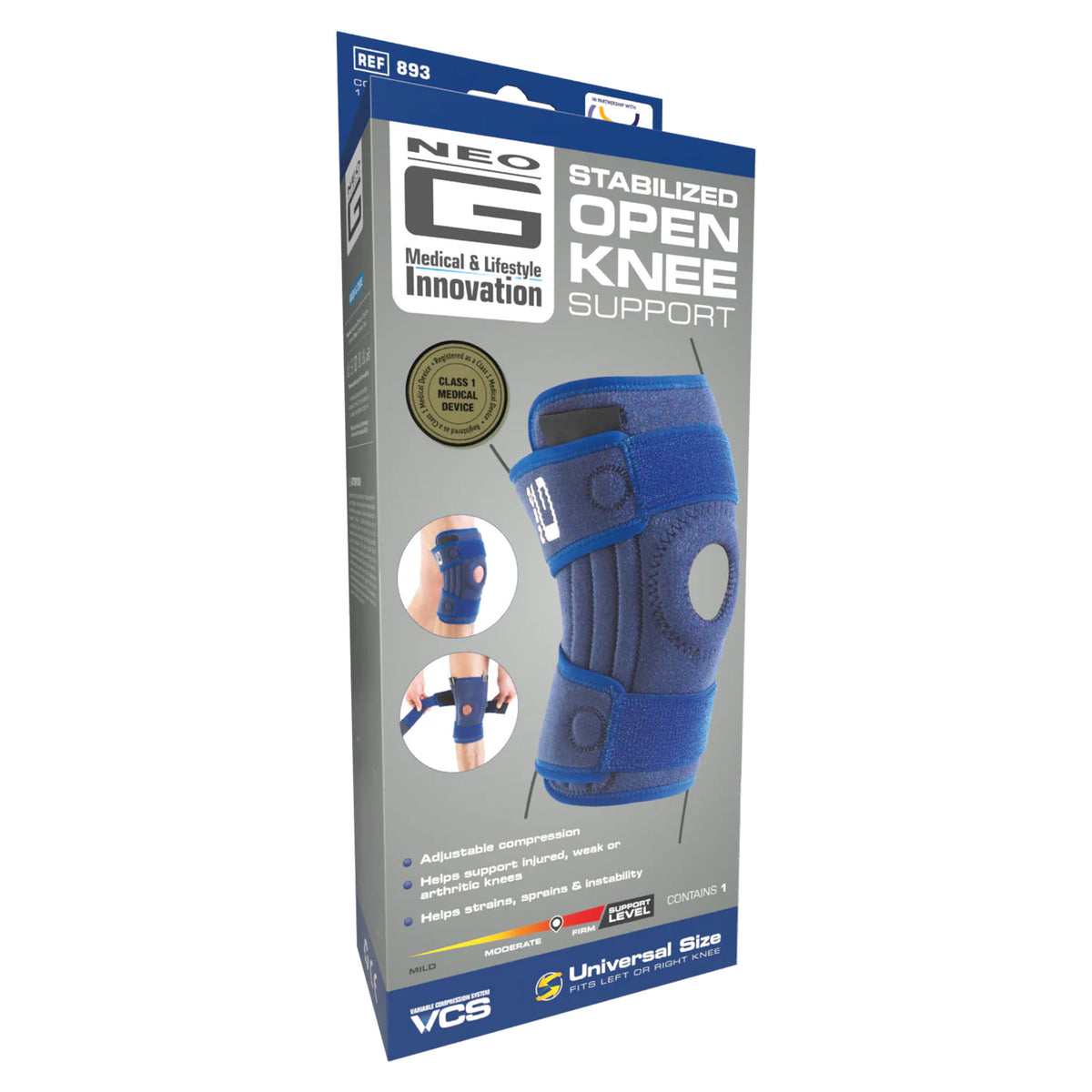 Neo G Stabilized Open Knee Support | First Aid – Rowlands Online Pharmacy