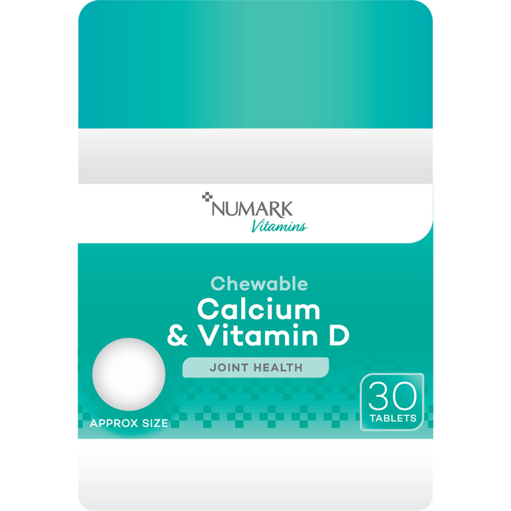 Numark Chewable Calcium & Vitamin D Tablets - 30 Tablets | Vitamins and ...