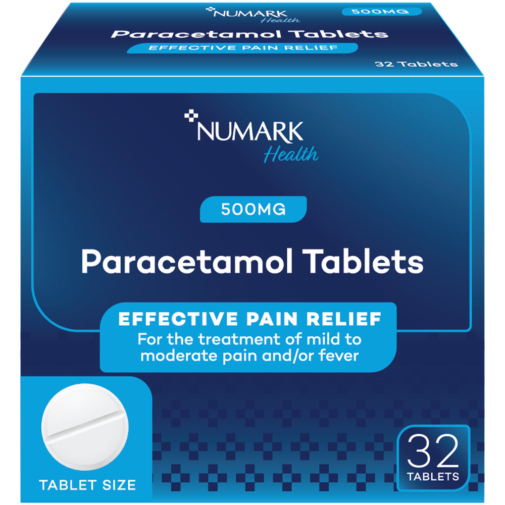 Numark Paracetamol 500mg Tablets - 32 Tablets | Pain Relief ...