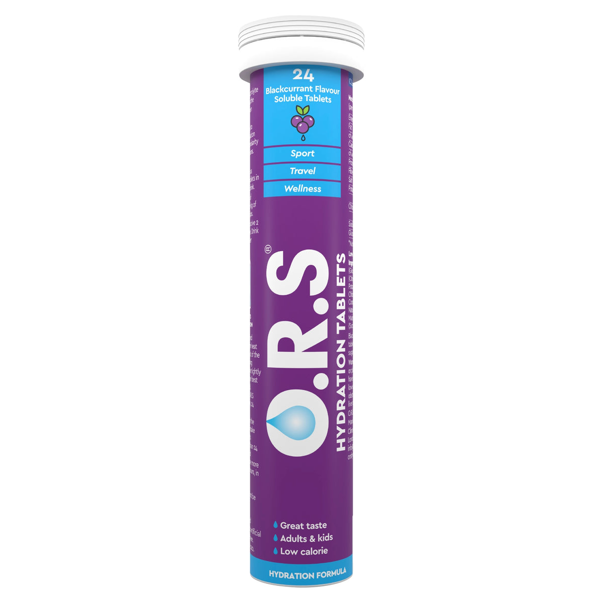 O.R.S Hydration Tablets Blackcurrant Flavour Soluble Tablets - 24 ...