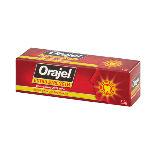 Orajel Dental Gel Extra Strength 5.3g | Ears, Eyes & Mouth – Rowlands ...