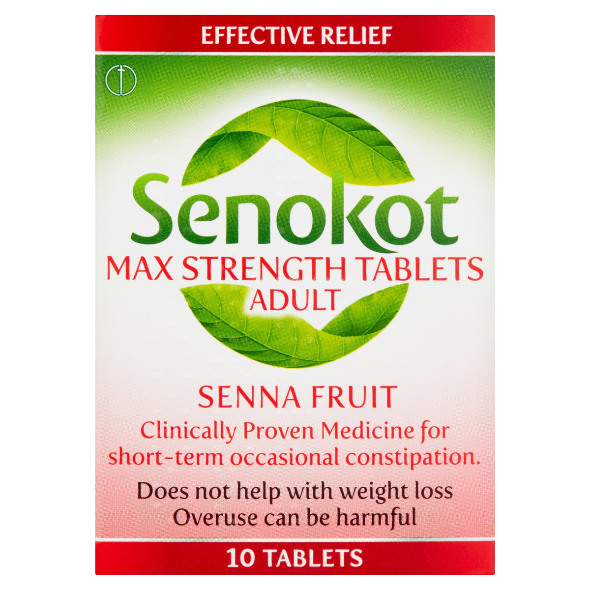 Senokot Max Strength Tablets Adult Senna Fruit 10 Tablets | Digestive ...